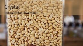  Presentation with grocery store - Cool new presentation theme with dispensers for peanuts in sustainable backdrop and a coral colored foreground