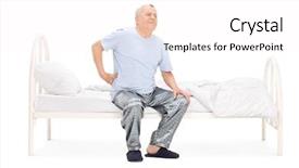  Presentation with back pain - Cool new theme with displacement - senior waking up backdrop and a pink colored foreground