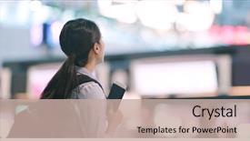  Presentation with airport - PPT layouts enhanced with display board in the airport background and a mint green colored foreground