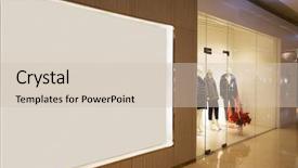  Presentation with light - Amazing theme having display boxes - corridor with light box backdrop and a soft green colored foreground