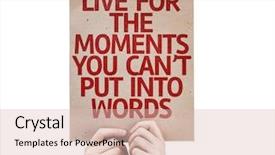  Presentation with courage - Presentation featuring display courage - live for the moments you background and a lemonade colored foreground