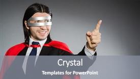  Presentation with clothing - Beautiful presentation theme featuring display courage - man wearing red clothing backdrop and a  colored foreground