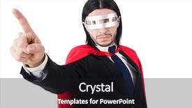  Presentation with clothing - Slides with display courage - man wearing red clothing background and a  colored foreground