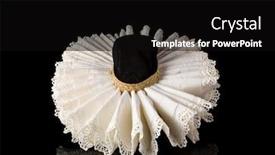  Presentation with lace design - Amazing presentation theme having display-of-an-elizabethan-lace backdrop and a black colored foreground