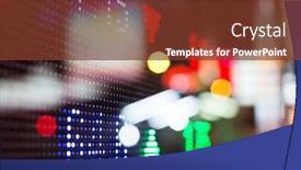  Presentation with stock market - Slide set having display-of-stock-market-quotes background and a tawny brown colored foreground