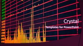  Presentation with stock market - PPT layouts enhanced with display of stock market quotes background and a wine colored foreground