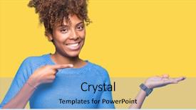  Presentation with african american religion - Cool new PPT theme with display promotion - beautiful young african american woman backdrop and a teal colored foreground