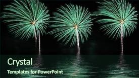  Presentation with rocket - Cool new PPT layouts with display with reflection on water backdrop and a tawny brown colored foreground