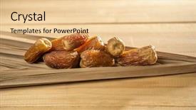  Presentation with date palm - Beautiful slide set featuring displayed on a dried palm backdrop and a lemonade colored foreground