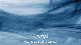  Presentation with red and blue smoke - PPT theme enhanced with displaying abstract colorful waves light - blue smoke background and a  colored foreground