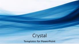  Presentation with light waves - Beautiful presentation design featuring displaying abstract colorful waves light - blue smoke backdrop and a  colored foreground