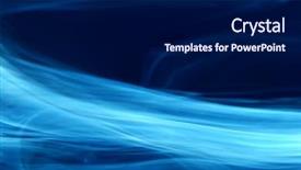  Presentation with pink and blue acrylic smoke - PPT theme featuring displaying abstract colorful waves light - blue smoke background and a  colored foreground