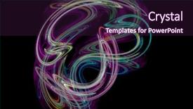  Presentation with deep web technology fractal - Slide set having displaying abstract colorful waves light - fractal backgrounds background and a wine colored foreground