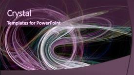  Presentation with deep web technology fractal - Beautiful presentation theme featuring displaying abstract colorful waves light - fractal backgrounds backdrop and a  colored foreground