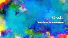  Presentation with art historical painting - Amazing slide set having displaying abstract colorful waves light - painting like background backdrop and a  colored foreground