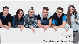  Presentation with blank portrait a4 - Beautiful PPT theme featuring displaying blank billboard against white backdrop and a white colored foreground