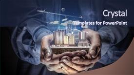  Presentation with displaying - PPT layouts enhanced with displaying construction - my development project mixed media background and a  colored foreground