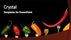  Presentation with pepper - Amazing theme having fork on a black background backdrop and a black colored foreground