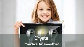  Presentation with school technology - Colorful slide deck enhanced with energy computer - education school technology and internet backdrop and a ocean colored foreground