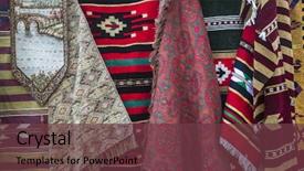  Presentation with eastern - PPT layouts having displaying various colorful - african and middle eastern handmade background and a tawny brown colored foreground