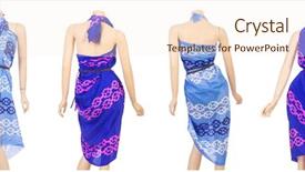  Presentation with beach - PPT theme featuring displaying various colorful - beach pareo isolated background and a cream colored foreground