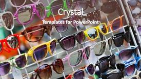  Presentation with tint sunglasses - Slide set with vietnamese - roofs of da lat mountain background and a light gray colored foreground.