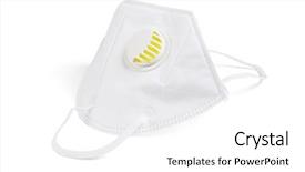  Presentation with air filtration - PPT theme enhanced with air filtration - disposable safety dust face mask background and a white colored foreground