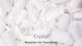  Presentation with plastic straws - Cool new presentation with disposable-white-single-use-plastic backdrop and a white colored foreground