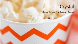  Presentation with paper cups - Slide deck featuring disposal - fast food junk-food and unhealthy background and a lemonade colored foreground