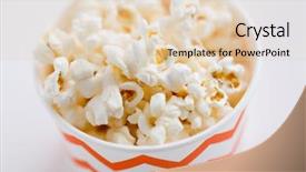  Presentation with paper cups - Slide deck featuring disposal - fast food junk-food and unhealthy background and a lemonade colored foreground