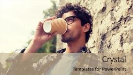  Presentation with people grief and mourning concept - Cool new PPT layouts with disposal - lifestyle drinks and people concept backdrop and a  colored foreground