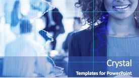  Presentation with coffee cup - Presentation design consisting of disposal - stocks and shares against portrait background and a teal colored foreground