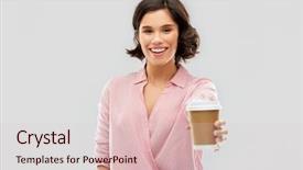  Presentation with people concept surgeon in mask - Beautiful theme featuring disposal - takeaway drinks and people concept backdrop and a lemonade colored foreground