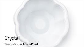  Presentation with ice cream - Beautiful presentation theme featuring disposal - top view of empty disposable backdrop and a white colored foreground