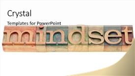  Presentation with mindset - Beautiful PPT theme featuring disposition - mindset - isolated word backdrop and a white colored foreground