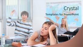  Presentation with class - Theme enhanced with disrupt - disruptive class background and a sky blue colored foreground