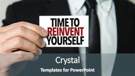  Presentation with innovation - Presentation design with disruptive innovation - time to reinvent yourself background and a ocean colored foreground