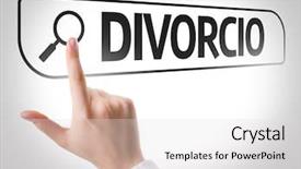  Presentation with divorce - PPT layouts having disscution - divorce in portuguese written background and a light gray colored foreground