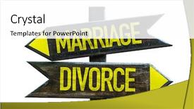  Presentation with divorce - Audience pleasing PPT layouts consisting of disscution - marriage - divorce signpost isolated backdrop and a white colored foreground