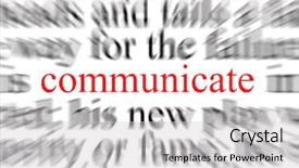  Presentation with focus - Presentation design having dissemination - blurred text with a focus background and a light gray colored foreground