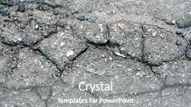  Presentation with old metal sheet roof texture - Audience pleasing PPT theme consisting of dissemination - old asphalt road surface texture backdrop and a gray colored foreground