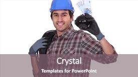  Presentation with pay restaurant bill bill bank - Cool new presentation design with dissemination - worker with piggy bank backdrop and a gray colored foreground