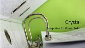  Presentation with korean arch - Colorful PPT layouts enhanced with lever arch folder containing pages backdrop and a yellow colored foreground