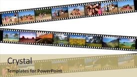  Presentation with vacation - Slides featuring dissis - story of a family vacation background and a yellow colored foreground