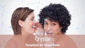  Presentation with teenage girl - Slide deck enhanced with dissis - teenage girl being told background and a  colored foreground