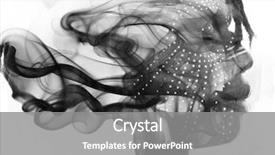  Presentation with traditional - Beautiful PPT layouts featuring dissolve - double exposure of dark-skinned man backdrop and a gray colored foreground
