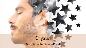  Presentation with artwork - Amazing slide set having dissolve - portrait photography blends backdrop and a coral colored foreground