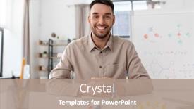  Presentation with home office - PPT theme enhanced with distance-education-school-and-remote background and a coral colored foreground