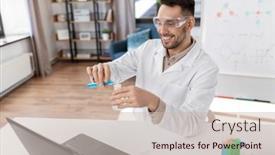  Presentation with home office - PPT layouts featuring distance-education-school-and-science background and a soft green colored foreground