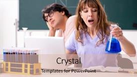  Presentation with diverse elementary students in classroom - Beautiful presentation design featuring distance formula - two chemists students in classroom backdrop and a  colored foreground